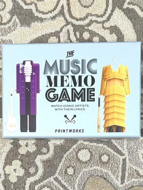 The Music Memo Game by Printworks 2019 Music Trivia Memory